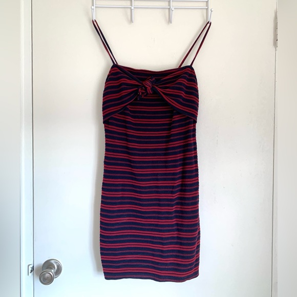 Lush / Urban Outfitters striped mini dress - size large - Picture 1 of 3